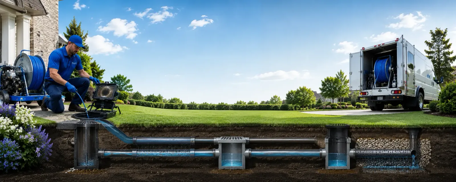 Outdoor drain cleaning information for Springdale, PA